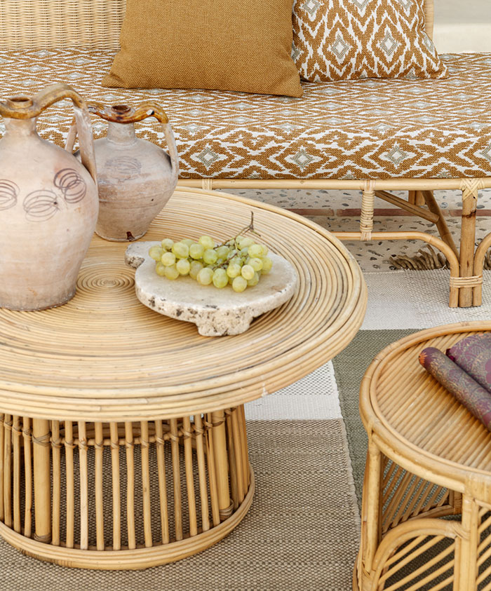 Accessories by OFELIA Home & Decor in the collaboration with Alhambra Fabrics.